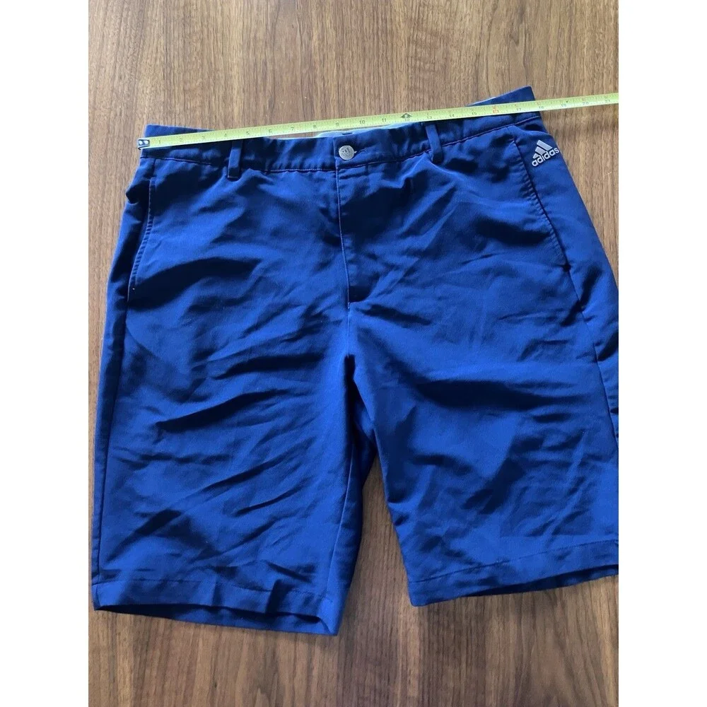 Adidas Men’s 3‑Stripe Performance Golf Shorts Navy Blue Size 36